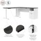 Bestar BESTAR Upstand 72W L-Shaped Electric Standing Desk in deep grey & white 175852-000032 - alternate 6